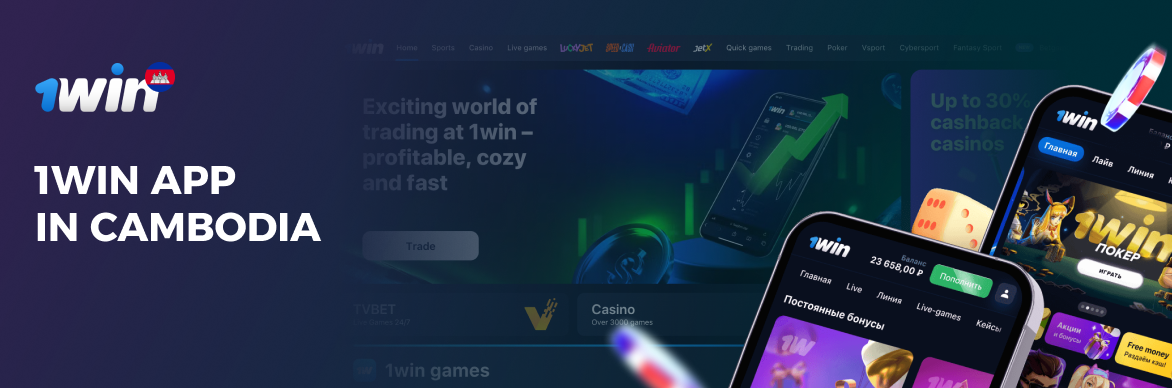 Appealing and diverse game library at 1win Cambodia including sports